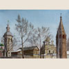 Ostashkov.Resurrection cathedral and bell tower, 2011
20x30 ;   