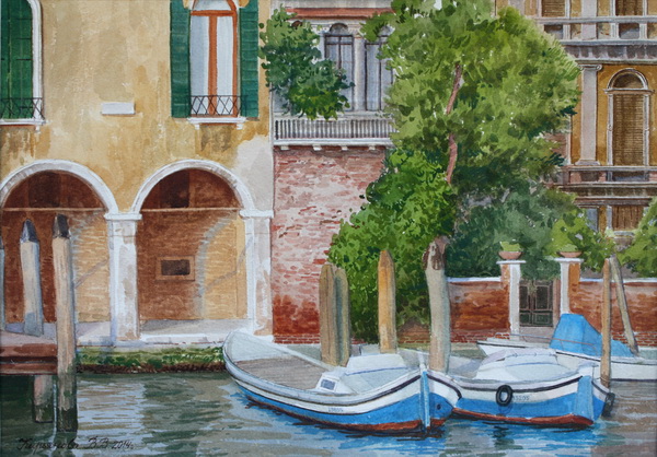 Victoria Kiryanova. Venice. Tied up boats, 2014