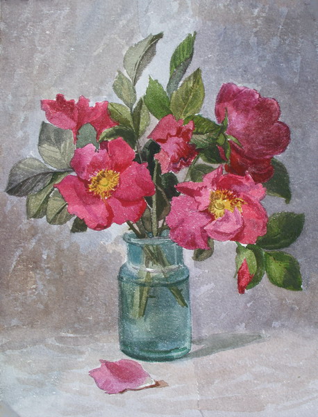 Victoria Kiryanova. Bouquet of wild roses, 2009