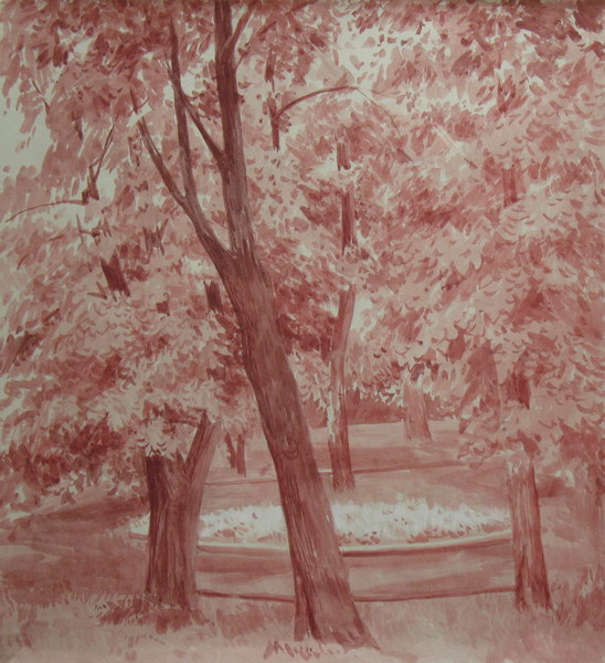 Victoria Kiryanova. Trees in park, 2010