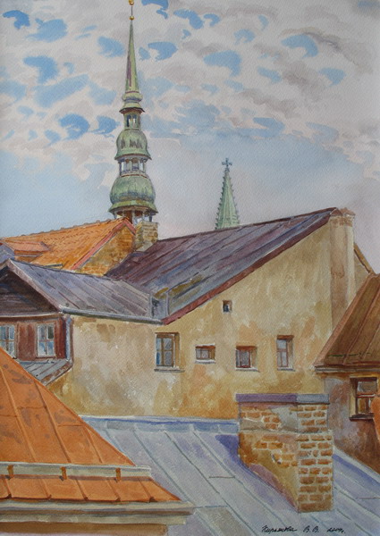 Victoria Kiryanova. Roofs of Old Riga, 2009