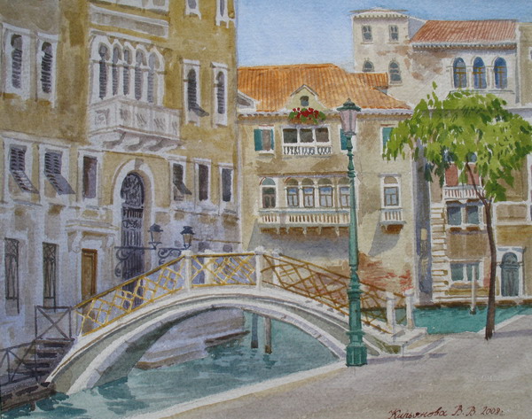 Victoria Kiryanova. Small bridge on Grand Canal, 2008
