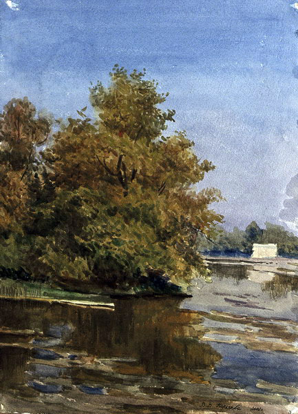 Victoria Kiryanova. Autumn. Pond in Gatchina, 2003