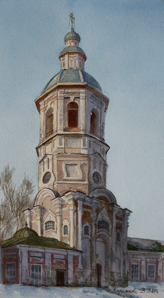 Victoria Kiryanova. Ostashkov. Bell tower of Trinity Cathedral, 2011
