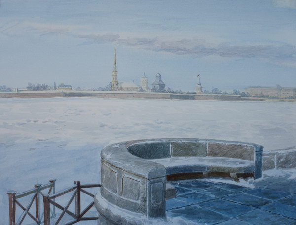Victoria Kiryanova. St.Petersburg. View of Peter and Paul fortress, 2012